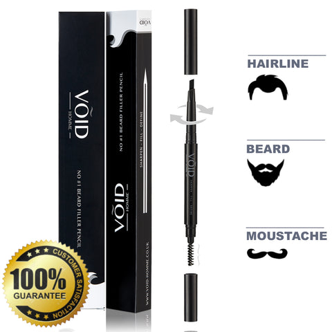 Adjustable 2-Sided Beard Filler Pencil for All Beards & Hairlines